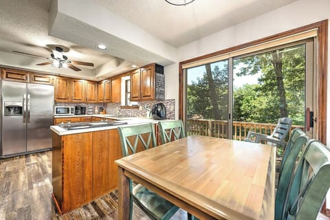 Additional small dining area off kitchen with great lake views