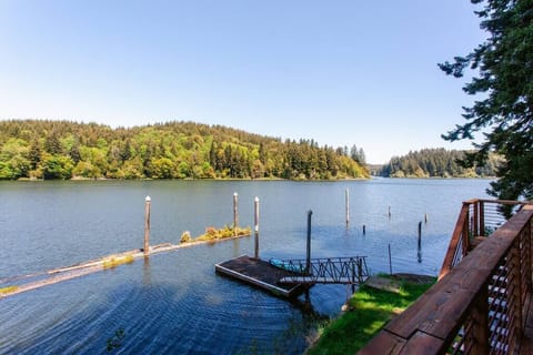 Peaceful lakefront views with your own private dock escape.