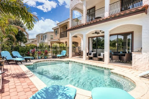 Enjoy a refreshing swim in the private pool