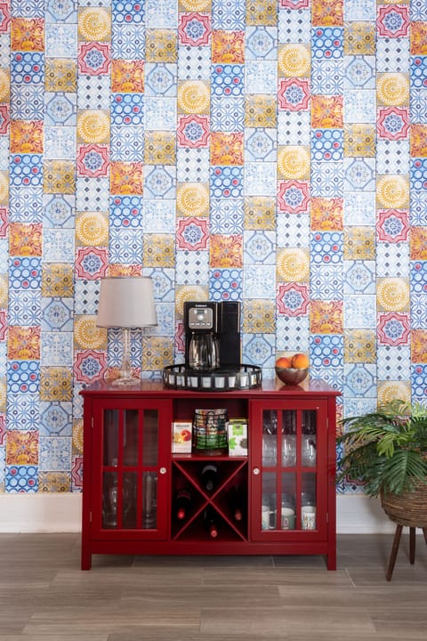 Beautiful mosaic tile wallpaper in the kitchen