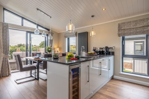 Kitchen and adjoining dining area