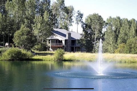 Summer view of house