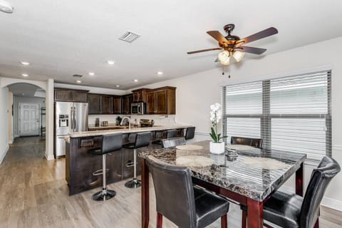 Large dining room table - perfect for family dinners and game night