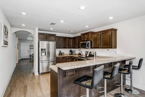 Bar seating for lunch or getting some work done