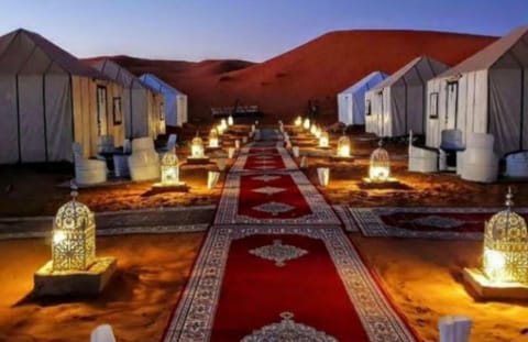 Outdoor banquet area