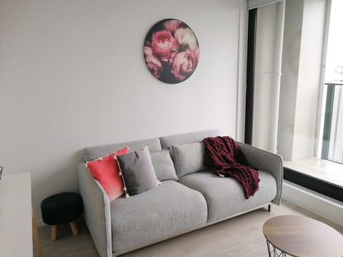 Light and airy living area to relax in, and completely separate from the bedroom