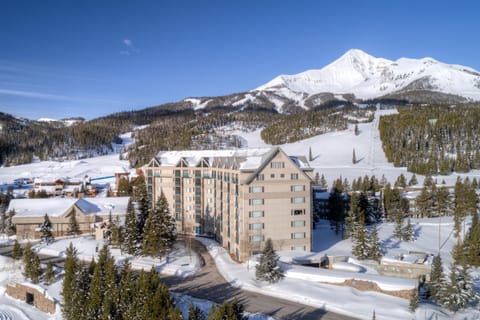 Shoshone building-right in the heart of Big Sky Resort Mountain Village