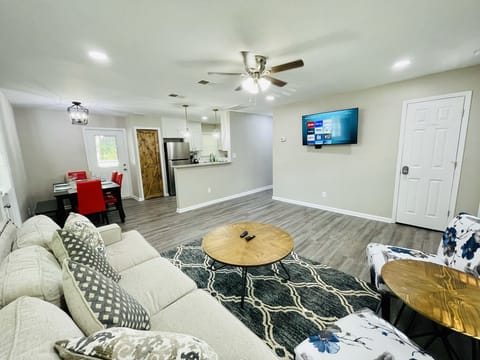 Big Screen Smart TV in the Living Room 