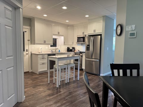 Kitchen, viewed from dining area.