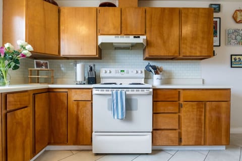 Fully equipped kitchen for a taste of home.