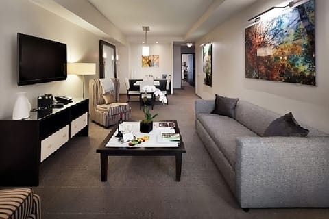 Relax in the bright living room after a full day out.