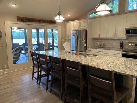 Large kitchen island
