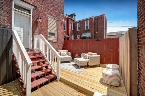 ✨ Relax and unwind in the cozy outdoor seating area during your stay. Step outside, take a seat, and soak up the fresh air ✨