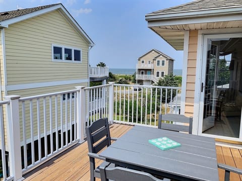 Enjoy water views and sound of the waves from decks on 2 levels