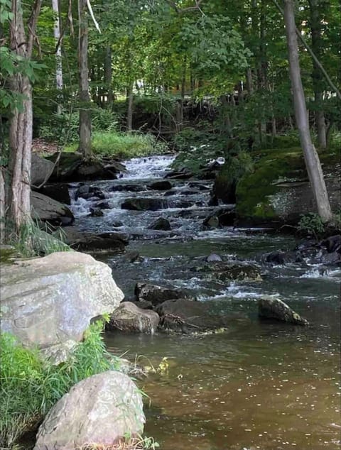 Nearby babbling brook at Holiday Park
