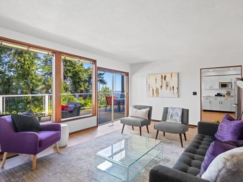 Step out onto the deck at any time of day to enjoy the view