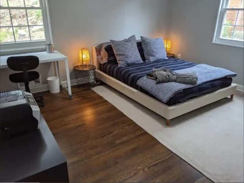 The Master bedroom comes with dedicated office space, printer and large closet 