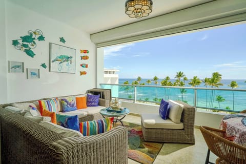 6th-Floor Balcony with Stunning Ocean & Pool Views at Marbella