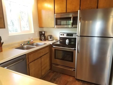 Our fully stocked kitchen