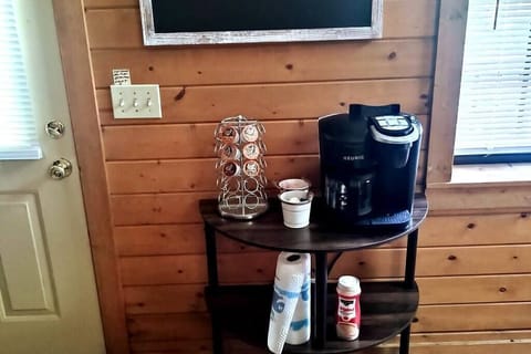 Coffee station.