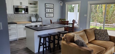 Additional seating at island