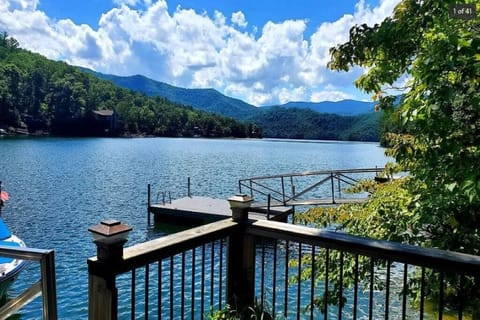 View from lake side deck