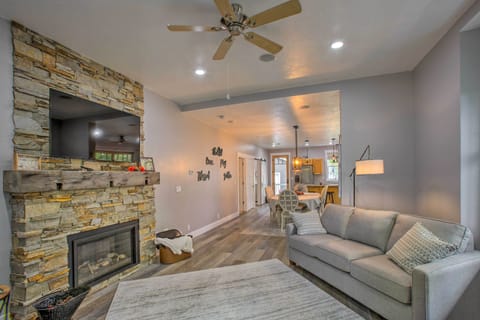 Ludington Vacation Rental | 2BR | 2BA | 1,400 Sq Ft | Stairs Required to Access