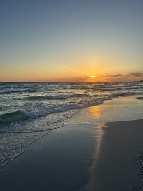 Just a short golf cart ride and walk to catch the most breathtaking sunset!