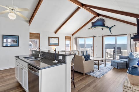 NHCB51: All Decked Out l Top Level Living Area and Kitchen