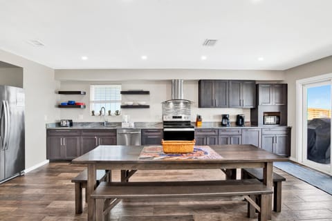 A fully equipped kitchen for all of your cooking needs