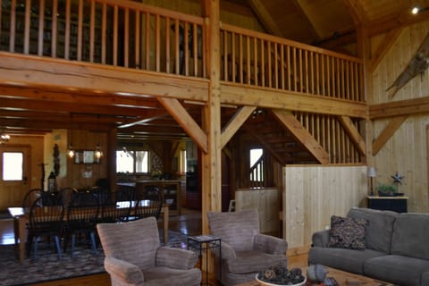 Great Room showing loft