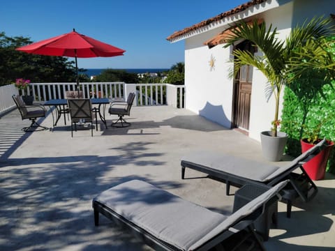 Third floor patio and view