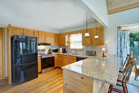 Stocked with all the pots, pans and utensils to prepare a complete chef's meal.