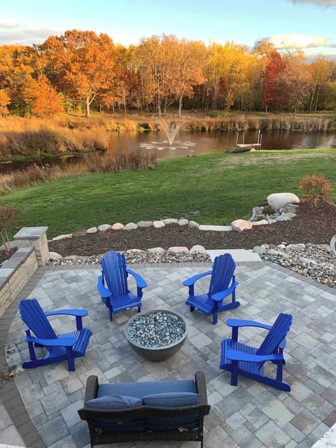 Gas fire pit for easy enjoyment!