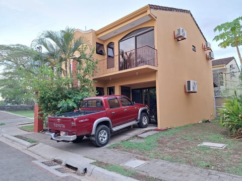 In front of the villa
