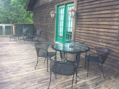 French Doors from the Primary Bedroom to the Back Deck.
