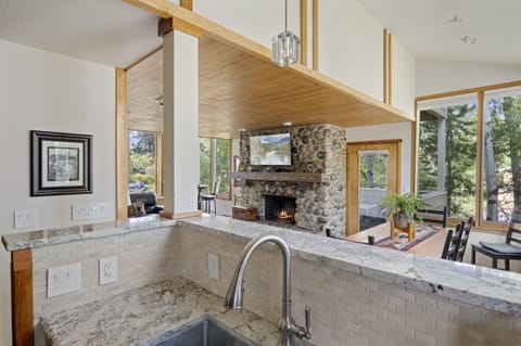 Kitchen looking into Living Room