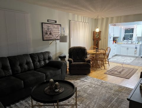 Kitchen and dining nook. All open spacing!