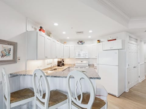 Kitchen with Breakfast Counter at 2413 SeaCrest