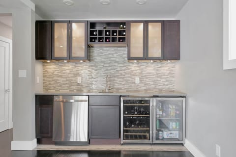 Wet bar in the Lower Level Family Room 