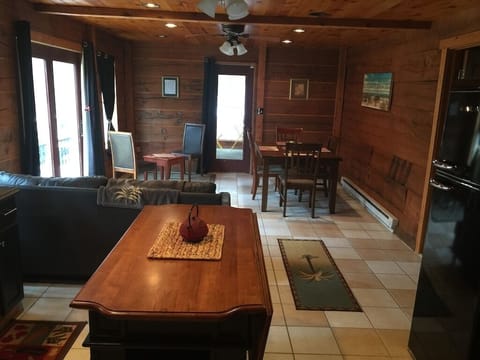 Center Island and Dining Area