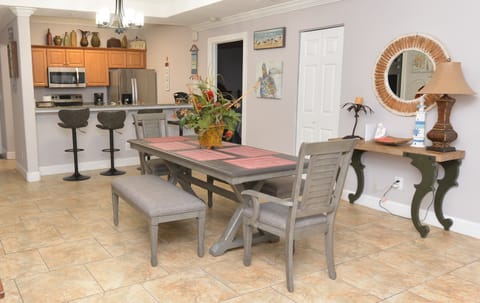 dining kitchen view - new furniture