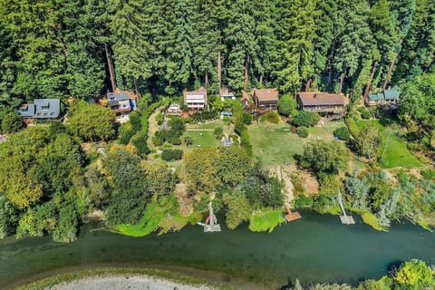 Grand riverfront home with private dock