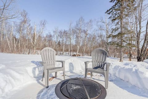 Your own small patio, bbq grill, fire place, with a backyard that is hundreds of miles of US National forest.