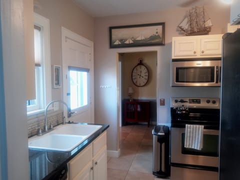 You have a wonderful view of the water even while doing dishes!