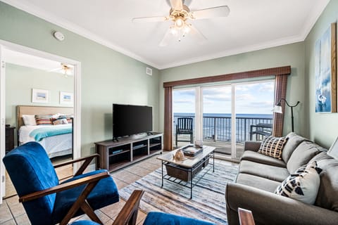 Enjoy the view of the Gulf of Mexico from the living room