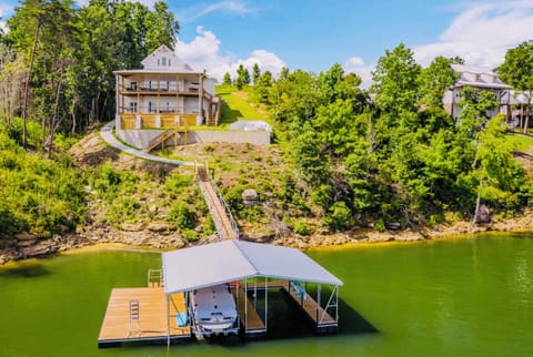 Waterfront home with lake views from every room!