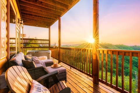 The most gorgeous sunsets from the hot tub deck!