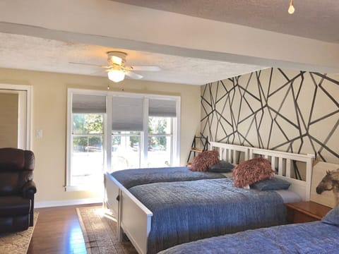 master bedroom with large balcony