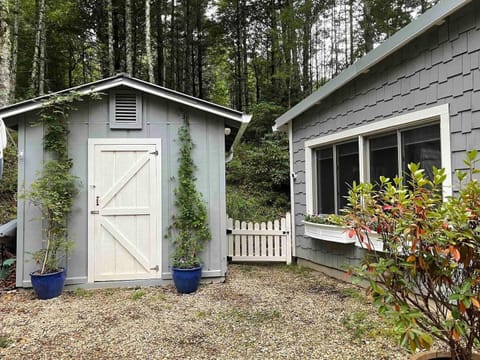 Entrance to the suite is through the garden gate
